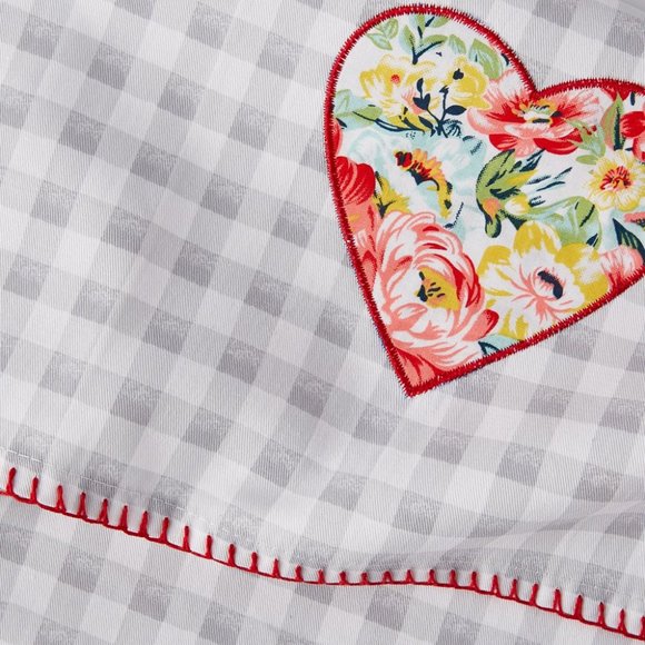 The Pioneer Woman Cook Heart Kitchen Towel Set, Multicolor, 16"W x 28"L, 2 Piece - Picture 4 of 4